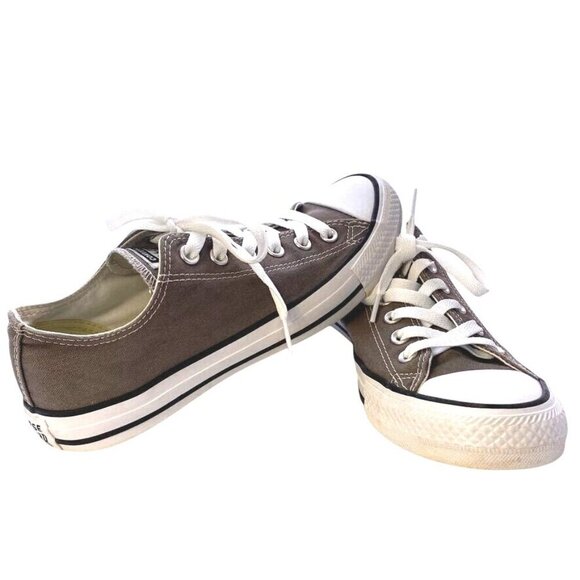 Converse Chuck Taylor All Star Low Top Sneakers Taupe Canvas Unisex Classic Snea - Picture 6 of 9